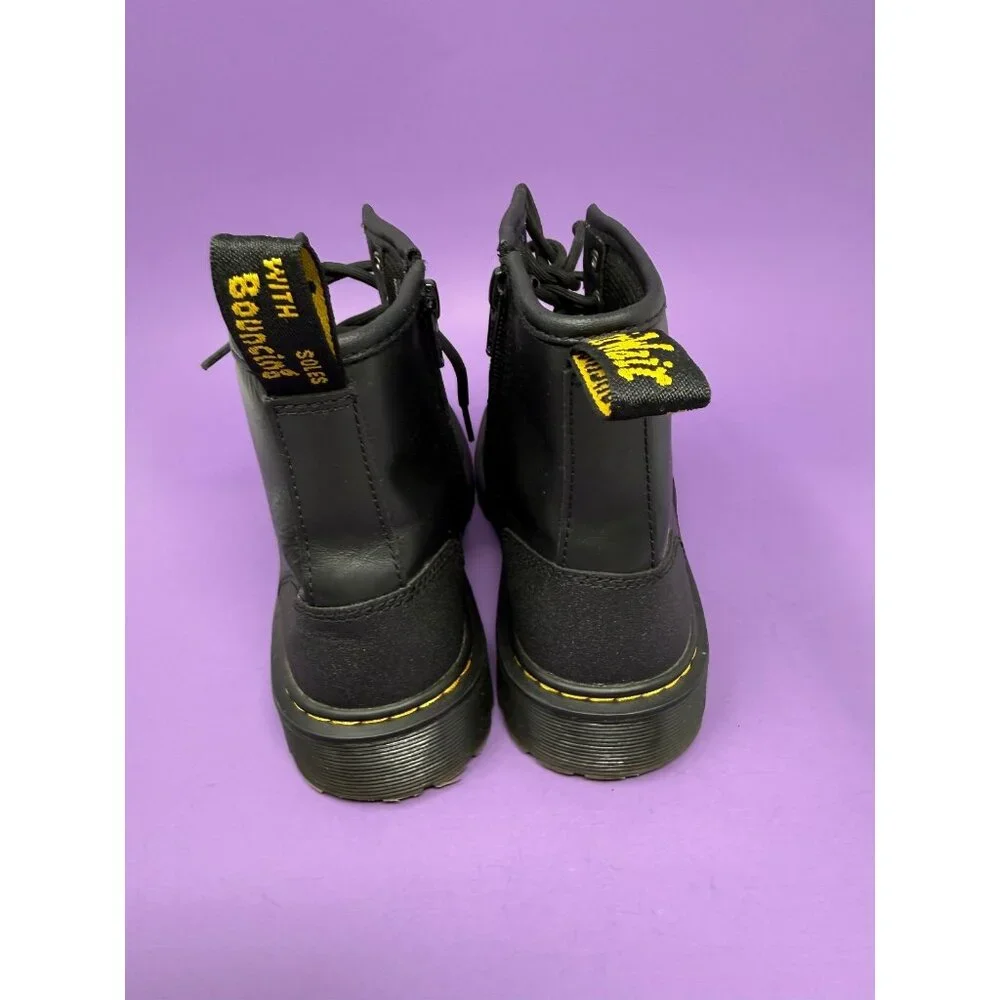 Dr. Martens Black Zavala Leather Boots Womens 5